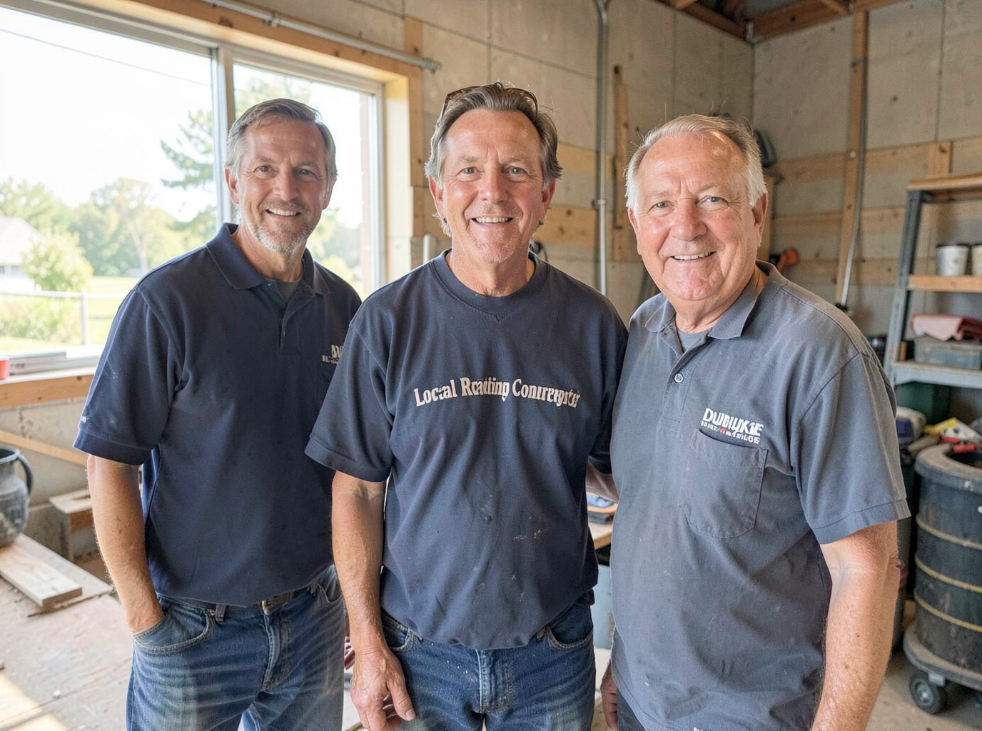 The Roofing Contractor Dubuque team at work in Dubuque